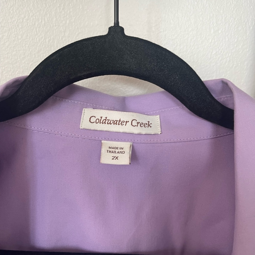 Purple Long sleeve Crop Top - Picture 4 of 5